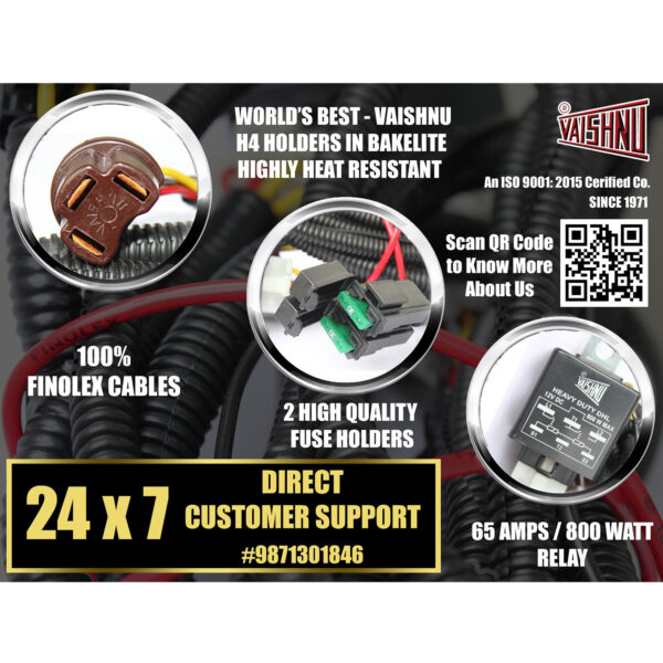 Headlight Wiring kit for Bike