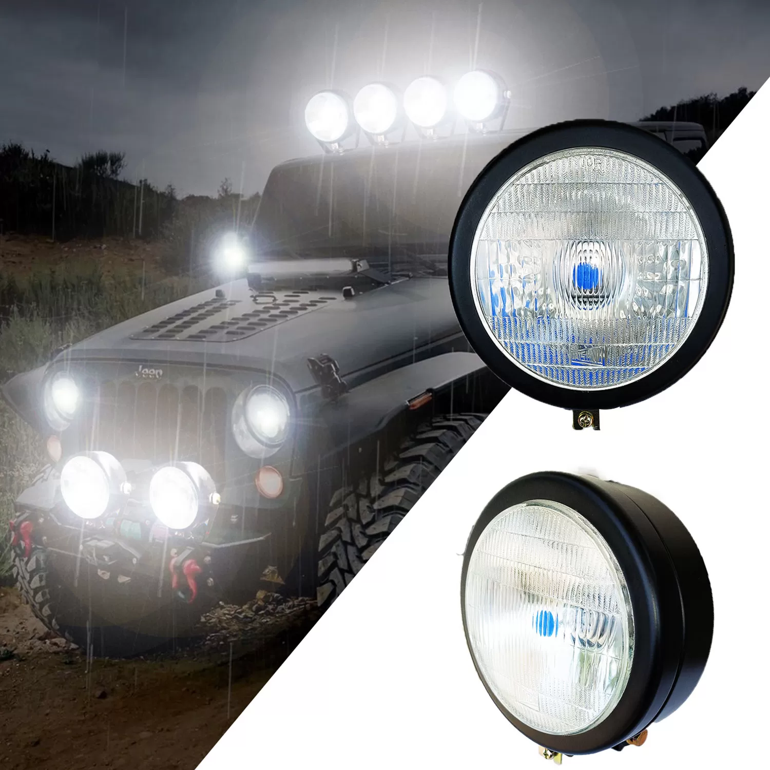 Flood Beam Fog Lights for Cars Suv s Made in India 130 90