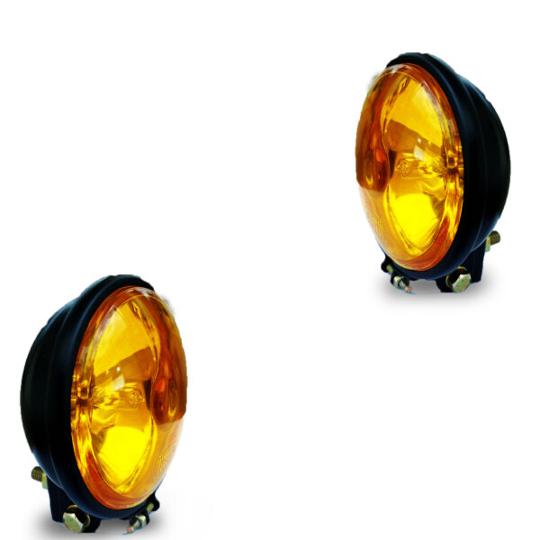 Amber/ Yellow Fog Lights Matt Black