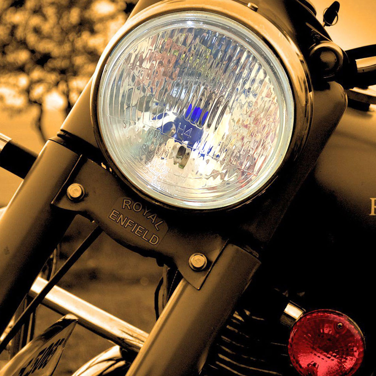 Headlight in Dia 7 Inches for Royal Enfield Bikes amp Thar Jeep Cars