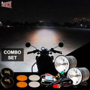 Led Auxiliary Lights Combo Set for Bikes Vintage Edition