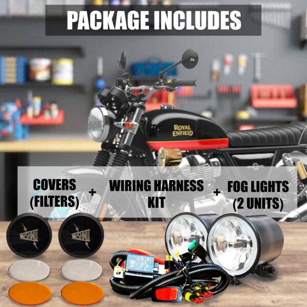 Led Auxiliary Lights Combo Set for Bikes Vintage Edition