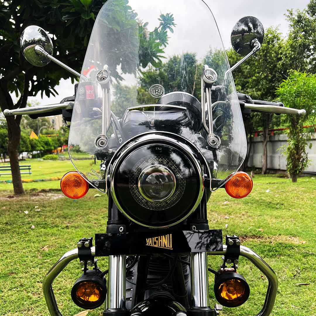 LED Projector Headlight for Royal Enfield Meteor | 3 in 1 Color Beam